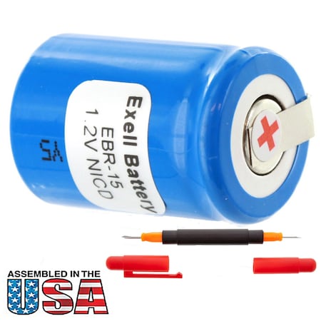 Exell Battery Razor Battery For Norelco 815RX/B Razors Replaces 138-10591 EBR-15